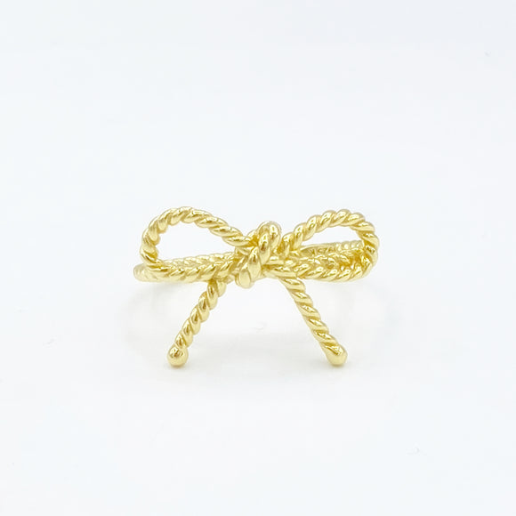 Textured Bow Ring