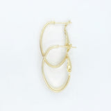 Oval Gold Statement Hoops 5.0