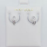 Small Diamond Hoops - Yellow Gold or White Gold