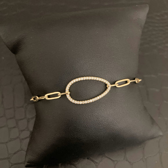 Open Oval Paperclip Bracelet 2.0 - Gold or Silver