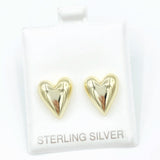 Gold Drip Heart Studs