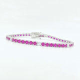 Ruby & Diamond Tennis Bracelet