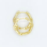Gold Cable  Hoops