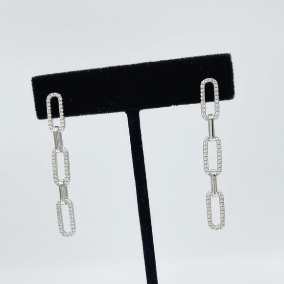 Paperclip Drop Earrings 3.0 - Gold or Silver