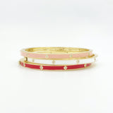 Enamel Studded Bangle