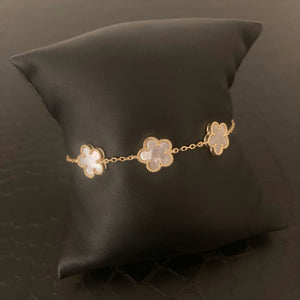 Mother of Pearl Flower Bracelet