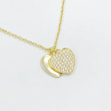 Double Charm Heart Necklace