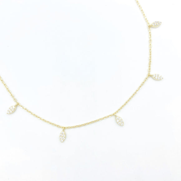 Chloe Drop Choker Necklace