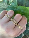 Beaded Wrap Ring - Gold or Silver