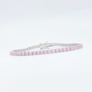 Soft Pink Tennis Bracelet