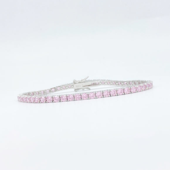 Soft Pink Tennis Bracelet