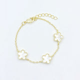 Mother of Pearl Flower Reversable Bracelet