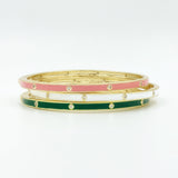 Enamel Studded Bangle