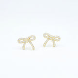 Diamond Bow Studs