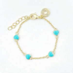 Infant/Baby Heart Bracelet 2.0 - Turquoise