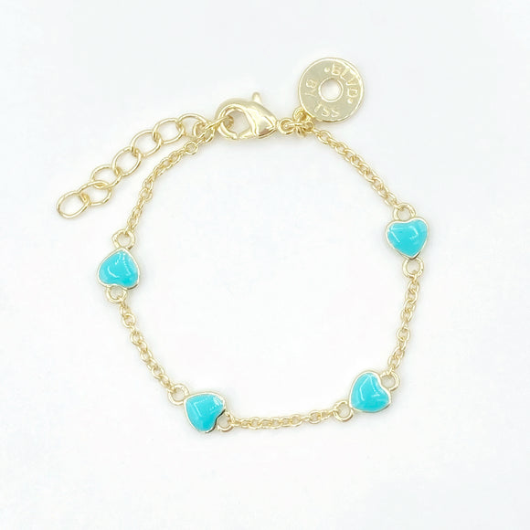 Infant/Baby Heart Bracelet 2.0 - Turquoise