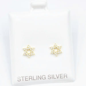 Small Diamond Magen David Studs