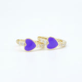 The Perfect Heart Hoops - Purple