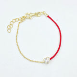 Red String Heart Bracelet