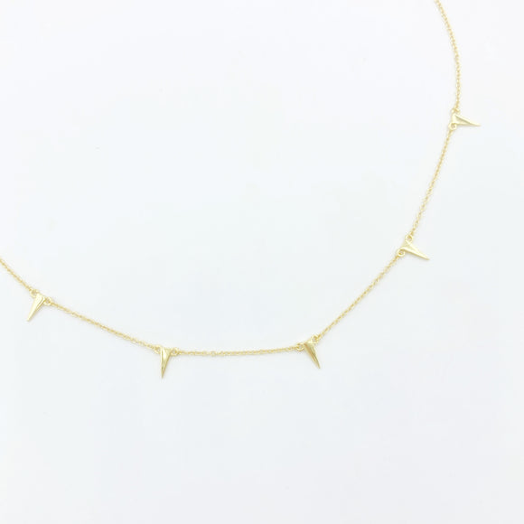 Delicate Spike Choker Necklace