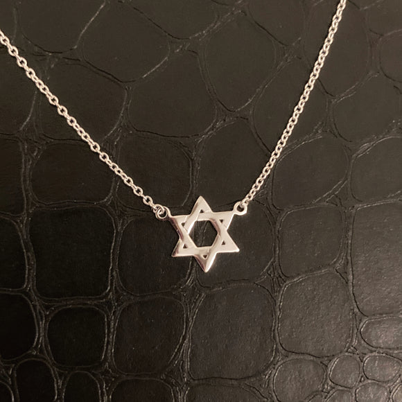 Petite Magen David Necklace - Silver or Gold
