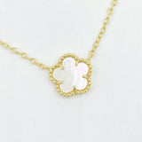 Mother of Pearl Flower Necklace 2.0
