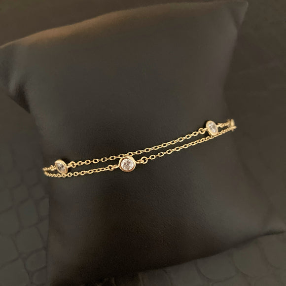 Double Diamond by the Yard Bracelet