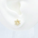 Small Diamond Magen David Studs