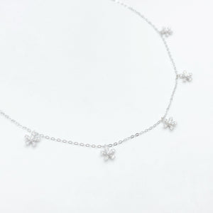 Flower Drop Necklace