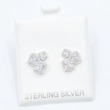 Halo Cluster Stud Earrings