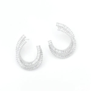 Baguette Twist Earrings