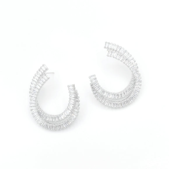 Baguette Twist Earrings