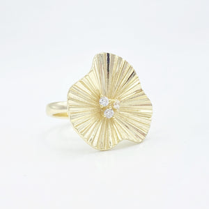 Pleated Flower Ring