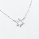 Small Magen David Necklace - Silver or Gold