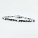 Onyx & Diamond Tennis Bracelet