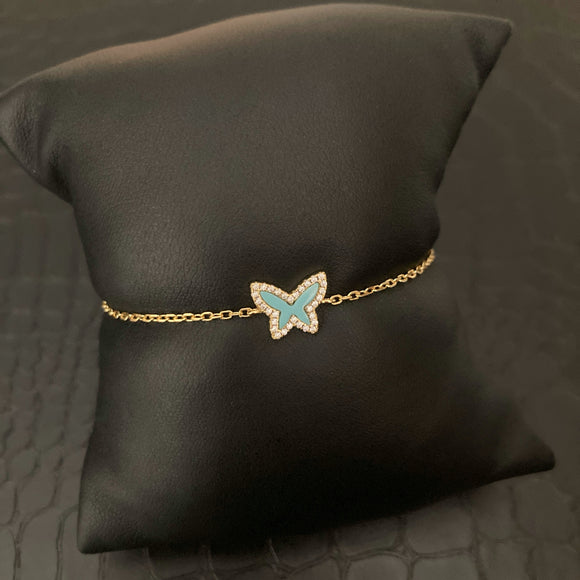 Turquoise Butterfly Bracelet