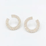 Ivy Diamond Earrings - Silver or Gold