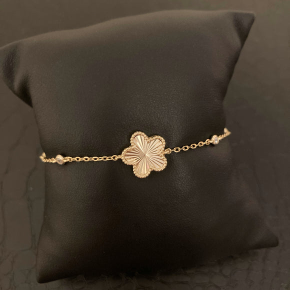 Pleated Flower Bracelet