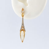 Champagne Drip Statement Earrings