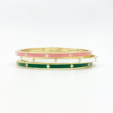 Enamel Studded Bangle