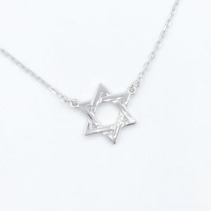 Small Magen David Necklace - Silver or Gold