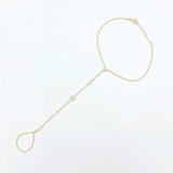 Studded Magen David Hand Chain
