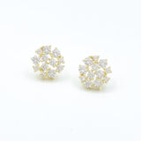 Diamond Drizzle Studs - Gold or Silver