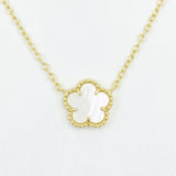 Mother of Pearl Flower Necklace 2.0