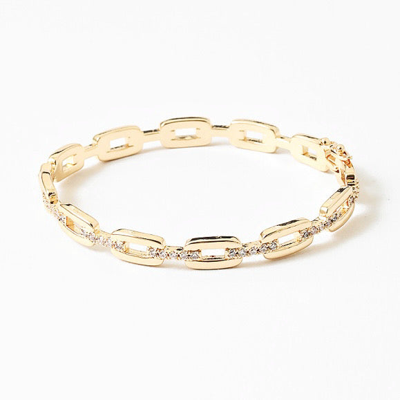 Studded Link Bangle 2.0