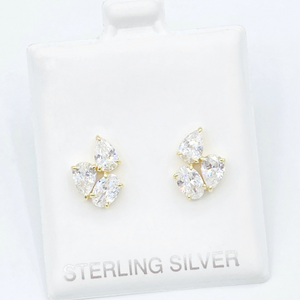 Cluster Stud Earrings 5.0 - Gold or Silver