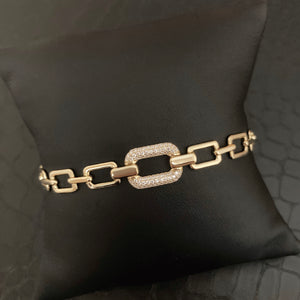 Rectangle Paperclip Bracelet