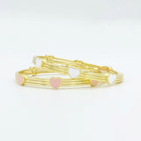 Enamel Heart Bangle