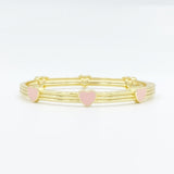 Enamel Heart Bangle