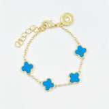 Clover Bracelet - Four Petite Clovers